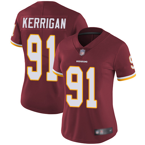 Washington Redskins Limited Burgundy Red Women Ryan Kerrigan Home Jersey NFL Football #91 Vapor->youth nfl jersey->Youth Jersey